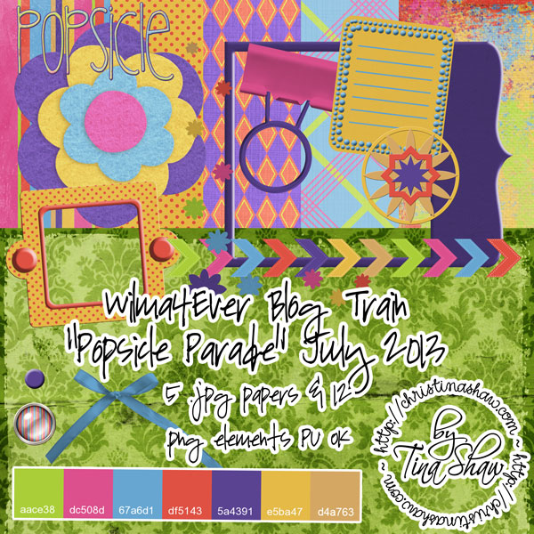 Wilma4Ever Blog Train {July 2013} "Popsicle Parade" Freebie