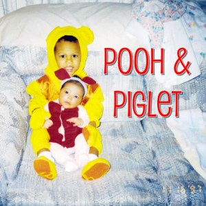 1997 - Oldest is 2 & is Winnie the Pooh & the youngest was 2 weeks old and was Piglet!