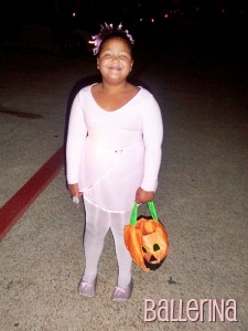 2004 - She's 7 and a ballerina. We went trunk or treating at her school, J.O.Davis Elementary School, in Irving!