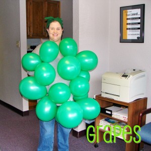 2006 - So, I stole the grapes idea from last year for dress-up day at work! :)