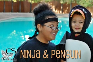 2007 - She is 10 and is a ninja and he is 2 and is a penguin. I actually too "pro" shots of them dressed up this year! It was fun but the baby was tired and whined A LOT!