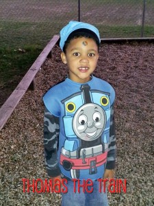 2012 - He's 7 and is Thomas the Train.